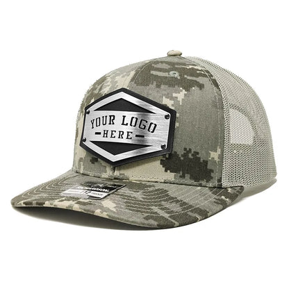 112-MP Richardson Metal Patch Patch Pattern Trucker Cap