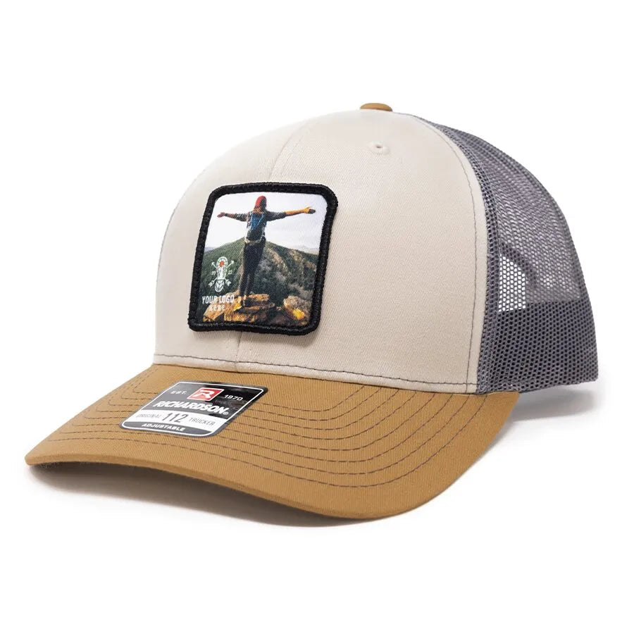 112-DS Richardson Dye Sublimation Patch Trucker Cap