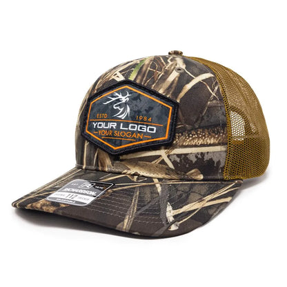 112-DS Richardson Dye Sublimation Patch Pattern Trucker Cap