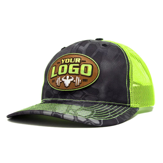 112-CP Richardson Pattern Color/Printed Patch Trucker Cap