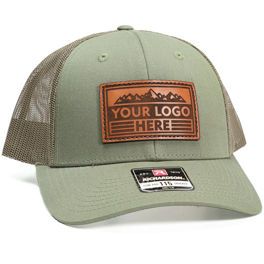 115-CP Richardson Low Pro Color/Printed Patch Trucker Hat