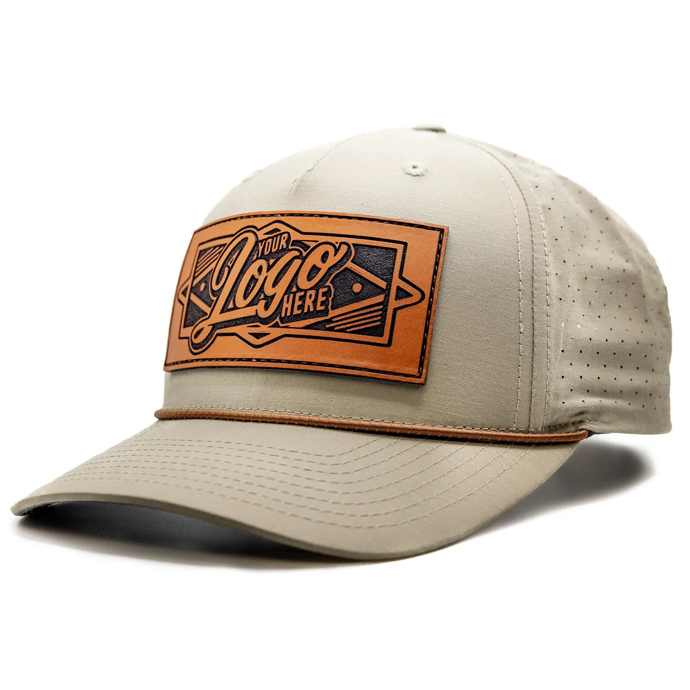 355-LP Richardson Leather Patch Trucker Cap