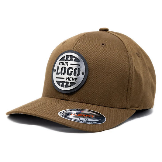 6277-MP Flexfit Pattern Wooly Combed Metal Patch Hat