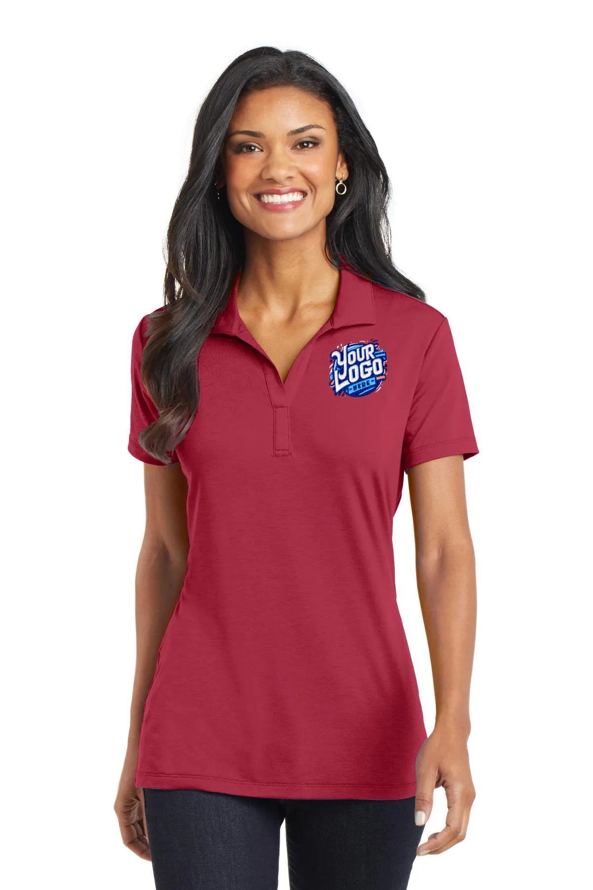 L568 – Port Authority Ladies Cotton Touch Performance Polo